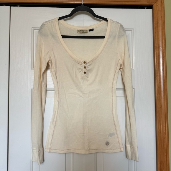 Guess Y2K Thermal Henley top - Picture 1 of 8